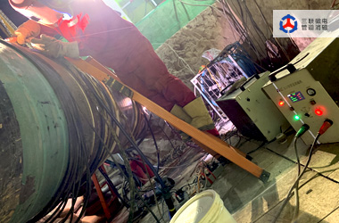 三聯(lián)磁電管道消磁機完成中貴線天然氣管道換管工程管道消磁作業(yè)